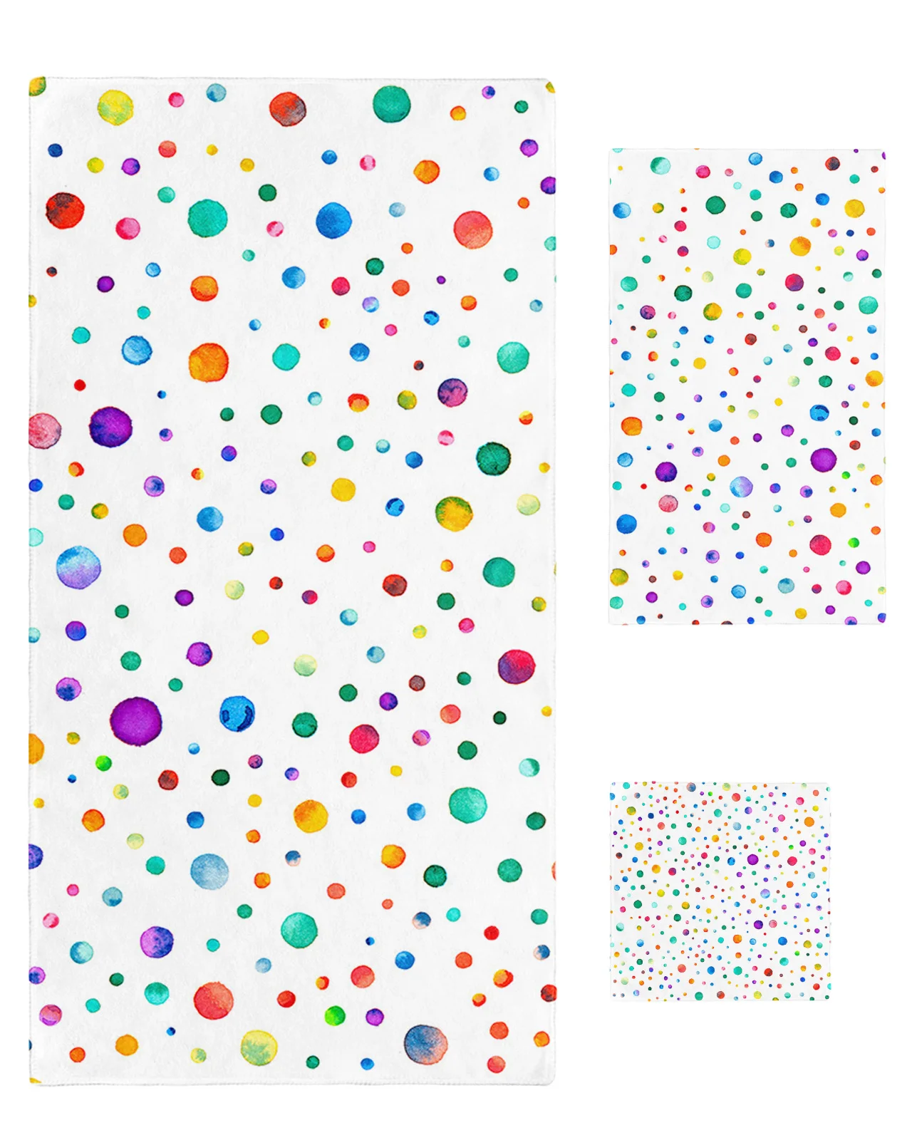 3pcs Towels Set Wave Dot Watercolor Colorful Texture Bath Towel Face Towel Hand Towel Bathroom Sport Bar Microfiber Beach Towel
3pcs Towels Set Wave Dot Watercolor Colorful Texture Bath Towel Face Towel Hand Towel Bathroom Sport Bar Microfiber Beach Towel