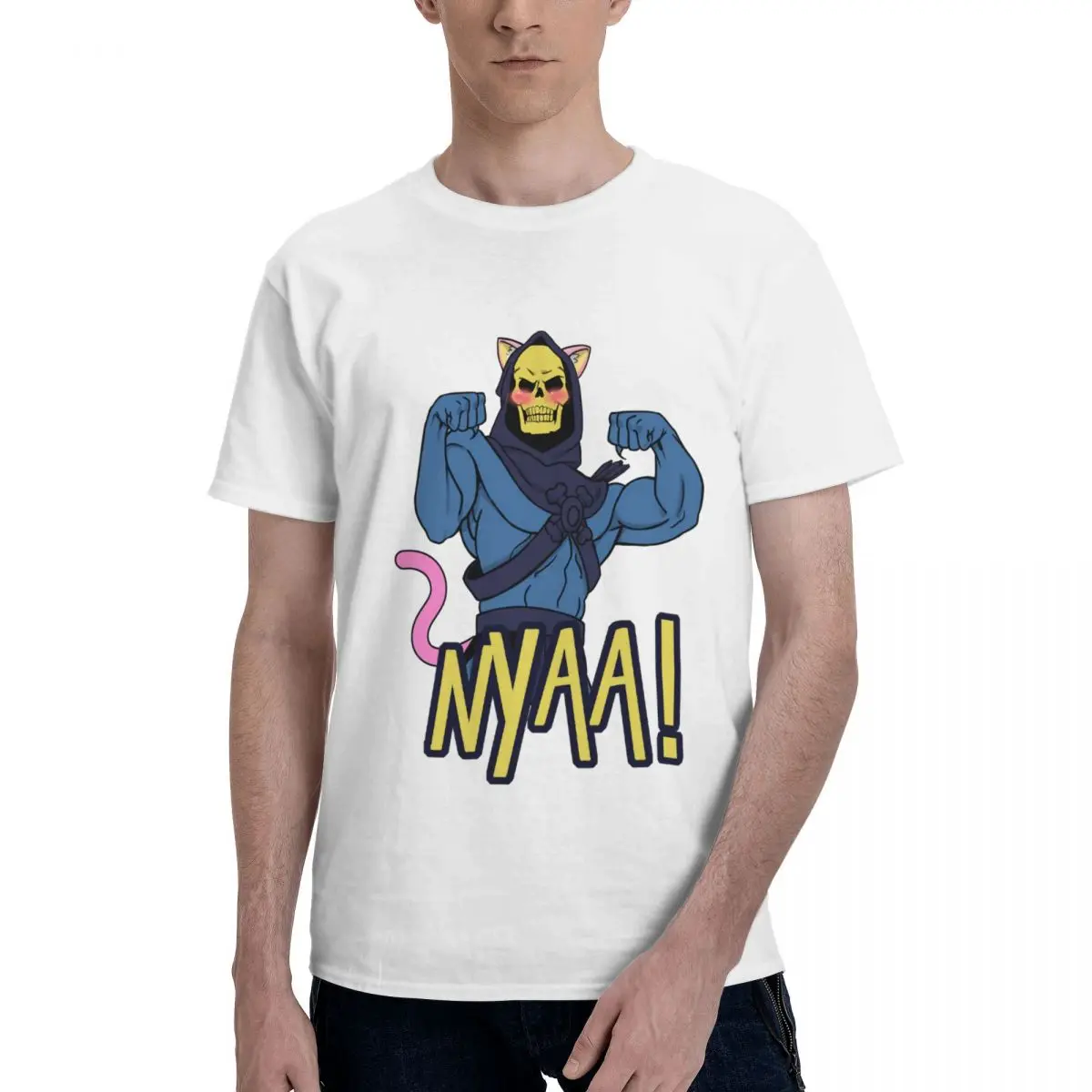 

Skeletor Masters Of The Meowniverse 13 Top tee Leisure Hot Sale Humor Graphic Adult T-shirt Fresh Top quality Eur Size