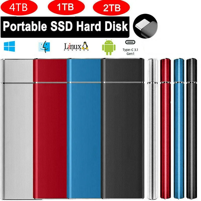Authentic External Hard Drive Mobile Hard Drive HD Externo 1TB 2TB 4TB USB3.0 Solid State Drive Storage USB 3.1
Authentic External Hard Drive Mobile Hard Drive HD Externo 1TB 2TB 4TB USB3.0 Solid State Drive Storage USB 3.1