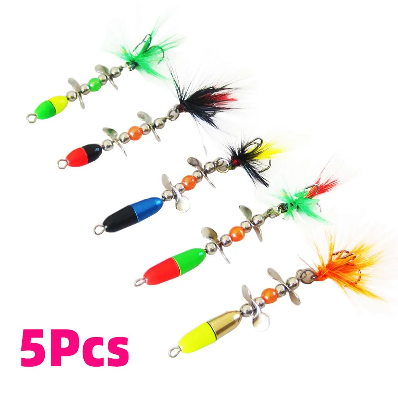 5 шт., бионическая приманка с двойным вращением, 10 г 
5 шт., бионическая приманка с двойным вращением, 10 г