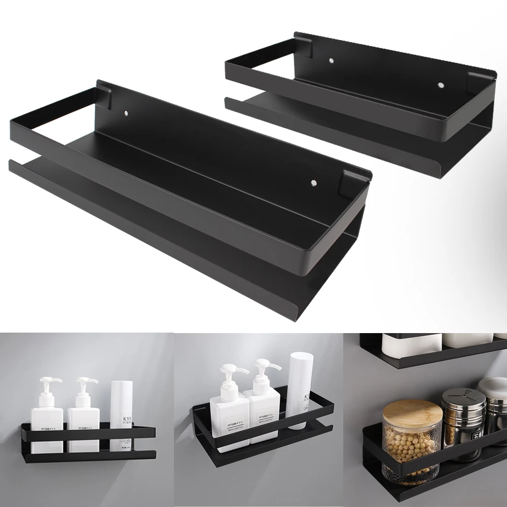Wall Shelves 20-50cm No-drill Storage Organizer Rack Bathroom Shelf Stainless Steel Kitchen Accessories Shower Shampoo Holder
Wall Shelves 20-50cm No-drill Storage Organizer Rack Bathroom Shelf Stainless Steel Kitchen Accessories Shower Shampoo Holder