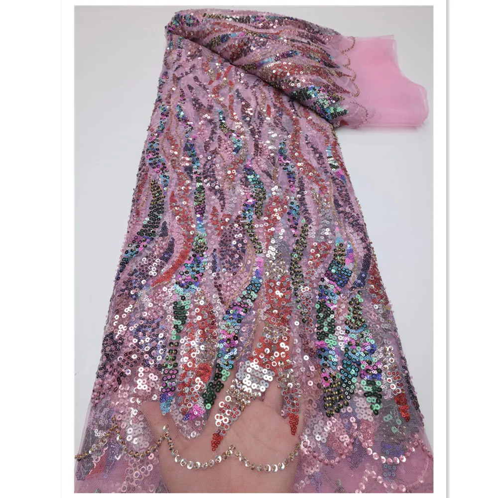 African Handmade Beads French Laces Fabrics Luxury Embroidery Nigerian Sequins Mesh Lace Fabric For Party Women Dress LY654
African Handmade Beads French Laces Fabrics Luxury Embroidery Nigerian Sequins Mesh Lace Fabric For Party Women Dress LY654