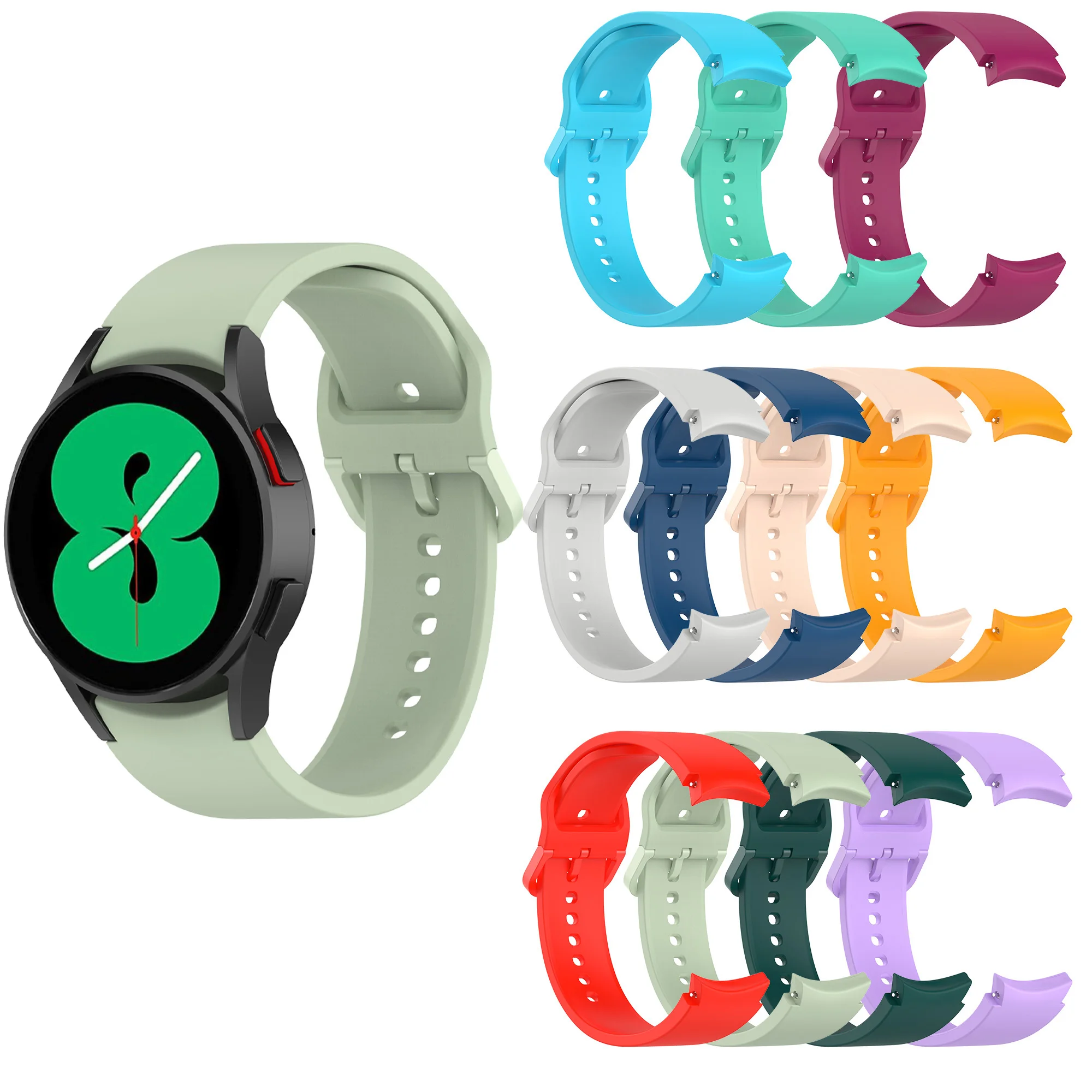 Ремешок силиконовый для Samsung Galaxy Watch 4 Classic 46 мм 42 мм, браслет для наручных часов Galaxy Watch 4 44 мм 40 мм 20 мм, официальный стиль 
Ремешок силиконовый для Samsung Galaxy Watch 4 Classic 46 мм 42 мм, браслет для наручных часов Galaxy Watch 4 44 мм 40 мм 20 мм, официальный стиль