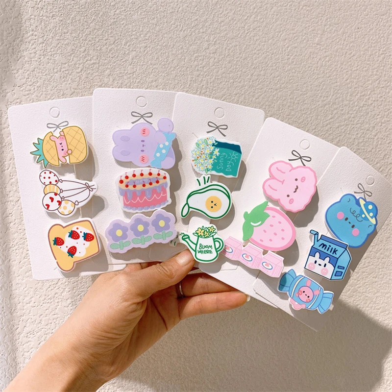 Korean Version Cartoon Rabbit Girl Flower Fruit Hairpin Cute Baby Drink Side Hairpin for Children's Fashion Hair Accessories
Korean Version Cartoon Rabbit Girl Flower Fruit Hairpin Cute Baby Drink Side Hairpin for Children's Fashion Hair Accessories