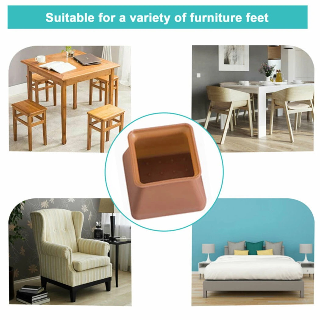 1pc Silicone Chair Leg Cap Feet Cover Pads Furniture Table Floor Protection 3.7x3.7x3cm For Home Furniture Accessories
1pc Silicone Chair Leg Cap Feet Cover Pads Furniture Table Floor Protection 3.7x3.7x3cm For Home Furniture Accessories
