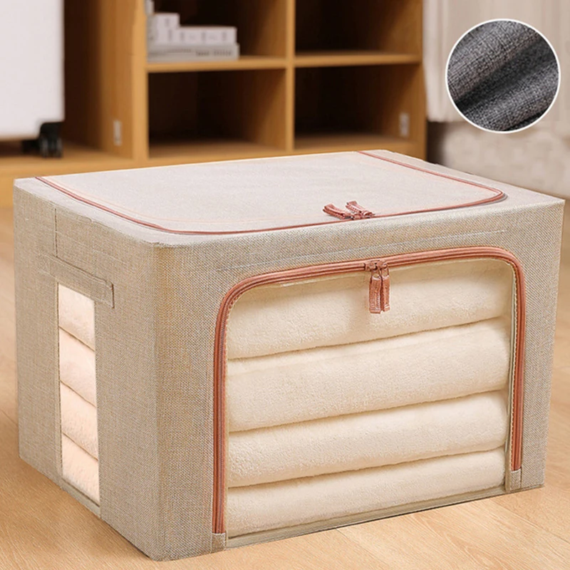 Foldable Clothes Organizer - Cotton and Linen Material with Multifunctional, Large Capacity and Durable Design
Foldable Clothes Organizer - Cotton and Linen Material with Multifunctional, Large Capacity and Durable Design