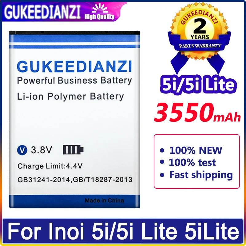 

5i/5iLite 3550mAh Large Capacity Replacement Battery For Inoi 5i/5i Lite 5iLite High Quality 0 Cycles Battery Li-polym Bateria