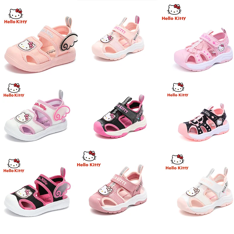 Kawaii Hello Kitty PVC Girls Sandals New Summer Girls' Baotou Sandals Non Slip Soft Bottom Beach Sandals Gifts for Children
Kawaii Hello Kitty PVC Girls Sandals New Summer Girls' Baotou Sandals Non Slip Soft Bottom Beach Sandals Gifts for Children