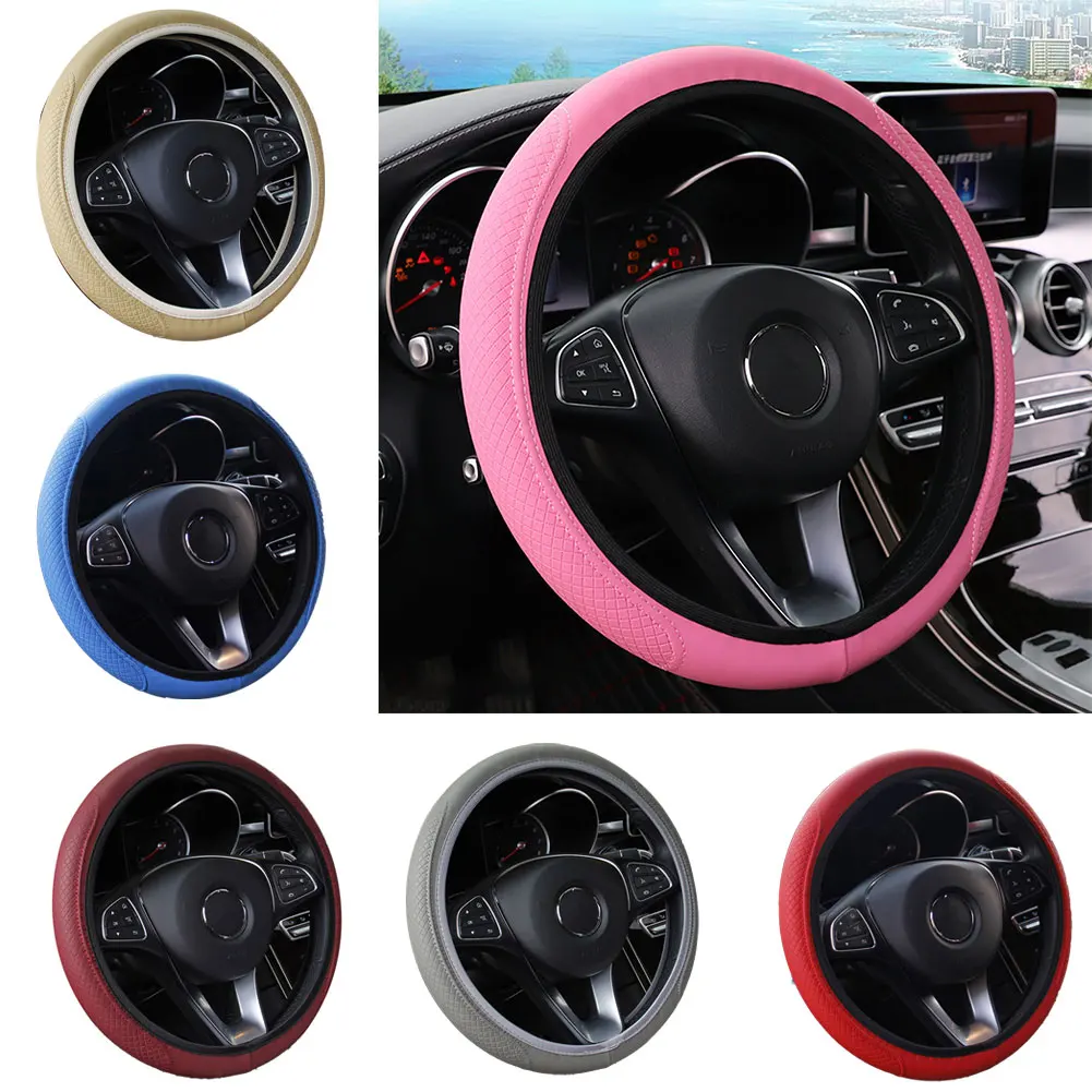 Car Steering Wheel Cover For 37-38CM Diameter Steering Wheel Car Accessories Non-slip Wearproof
Car Steering Wheel Cover For 37-38CM Diameter Steering Wheel Car Accessories Non-slip Wearproof