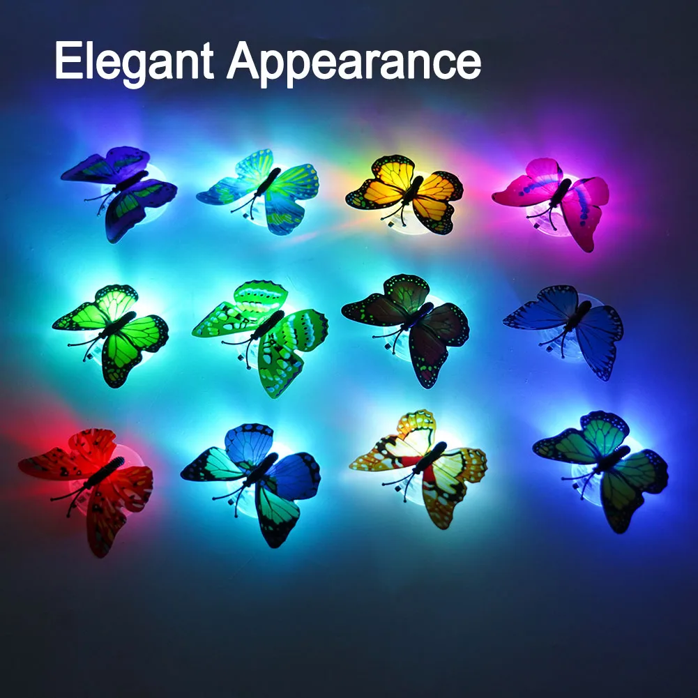 12pcs PVC Butterfly LED Night Light Wall Sticker With Button Battery Glowing Bedroom DIY Home Decor Night Light
12pcs PVC Butterfly LED Night Light Wall Sticker With Button Battery Glowing Bedroom DIY Home Decor Night Light