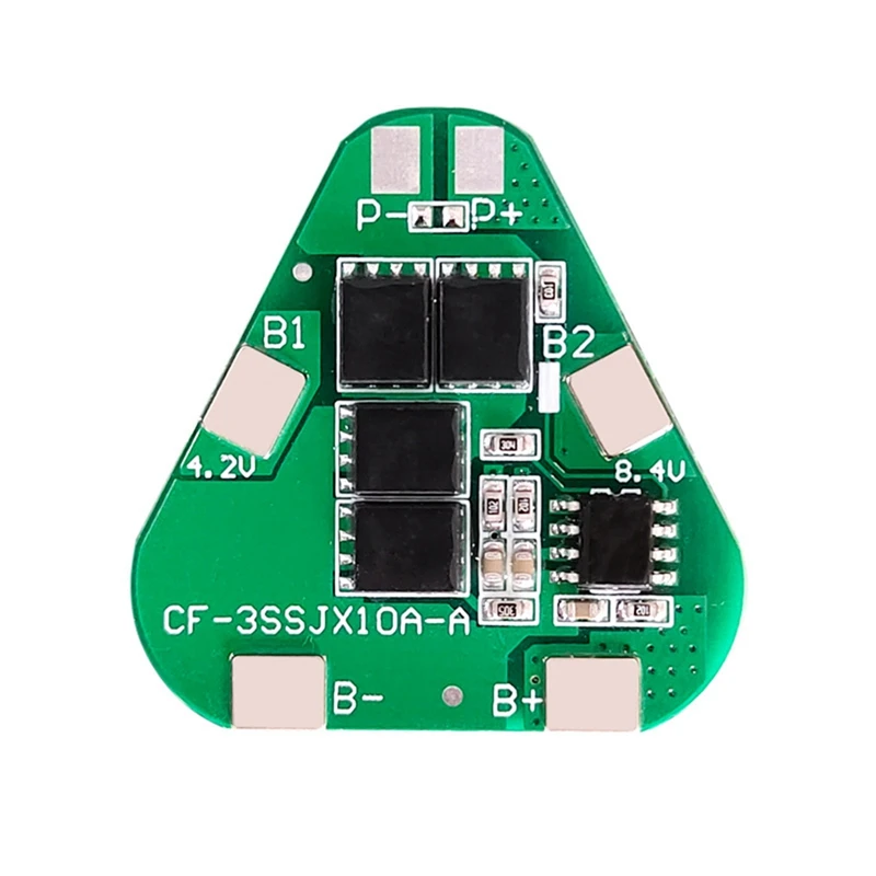 3PCS 3S 12V 8A 18650 Lithium Battery Protection Board PCB BMS Protection Board Module For 3 Li-Ion Cell Pack
3PCS 3S 12V 8A 18650 Lithium Battery Protection Board PCB BMS Protection Board Module For 3 Li-Ion Cell Pack
