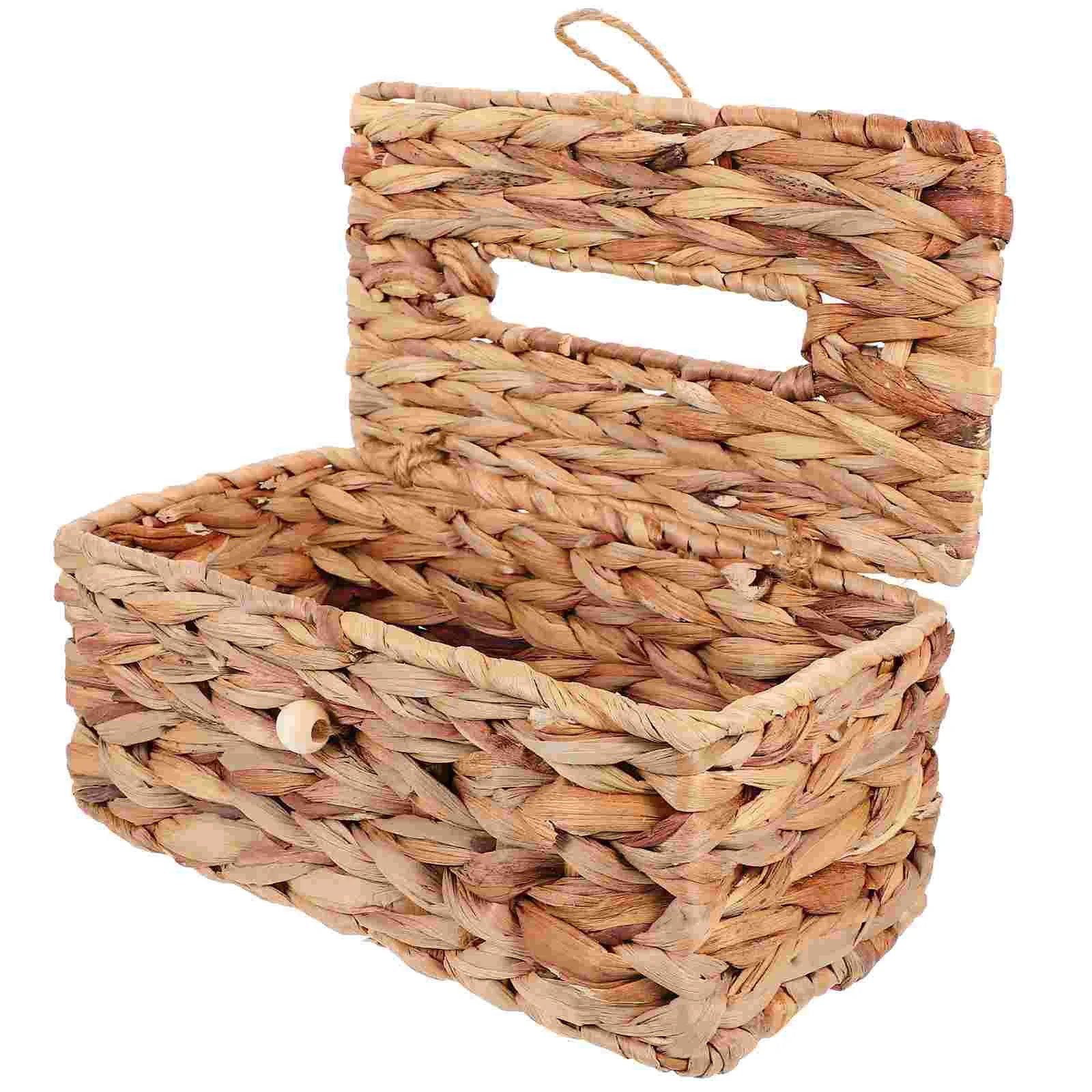 Woven Tissue Box Seagrass Car Paper Towels Bracket Napkin Storage Holder Seaweed Living Room Supplies Office Desk Decoration 
Woven Tissue Box Seagrass Car Paper Towels Bracket Napkin Storage Holder Seaweed Living Room Supplies Office Desk Decoration