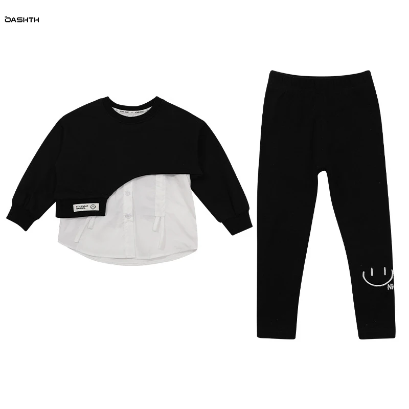 OASHTH Girls spring and autumn suits new fashionable sweater sportswear casual two-piece set children's clothing
OASHTH Girls spring and autumn suits new fashionable sweater sportswear casual two-piece set children's clothing