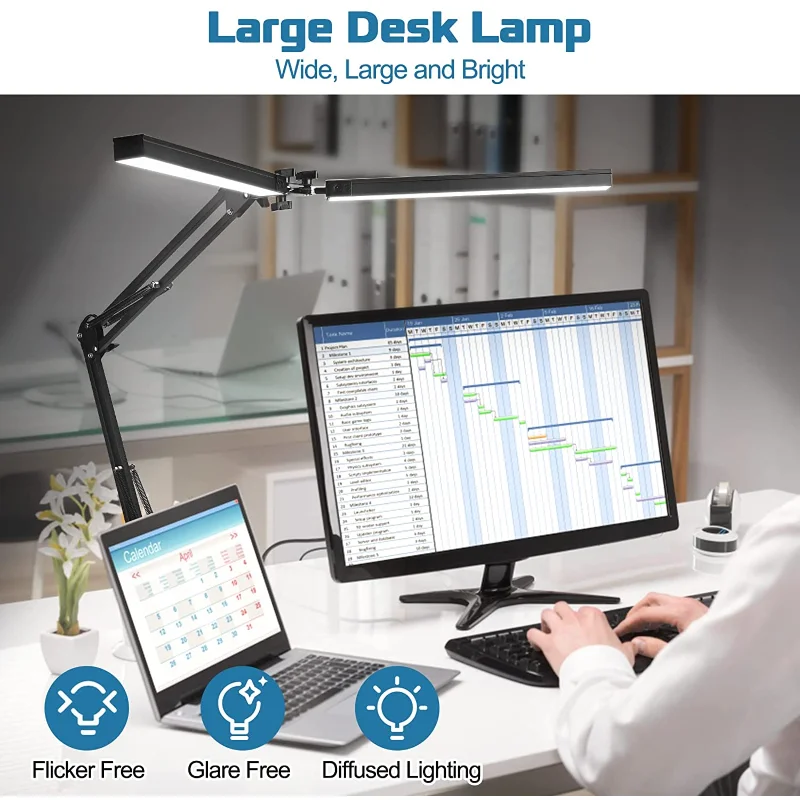 LED Reading Desk Lamp Clamp Clip Foldable Table Light For Read/ Relax/ Work Portable Table Lamp With Base
LED Reading Desk Lamp Clamp Clip Foldable Table Light For Read/ Relax/ Work Portable Table Lamp With Base