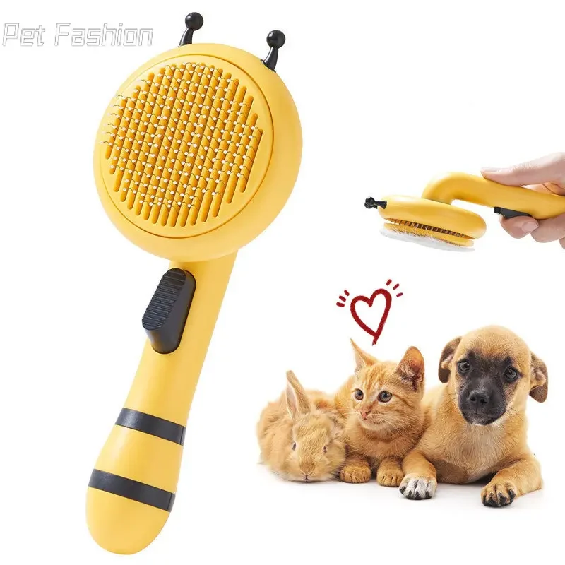 Pet Cat Brush Needles Massage Comb Self-cleaning Slicker for Cats Cute Bee Shape Dog Brush Remove Hair Improve Circulation Tools
Pet Cat Brush Needles Massage Comb Self-cleaning Slicker for Cats Cute Bee Shape Dog Brush Remove Hair Improve Circulation Tools