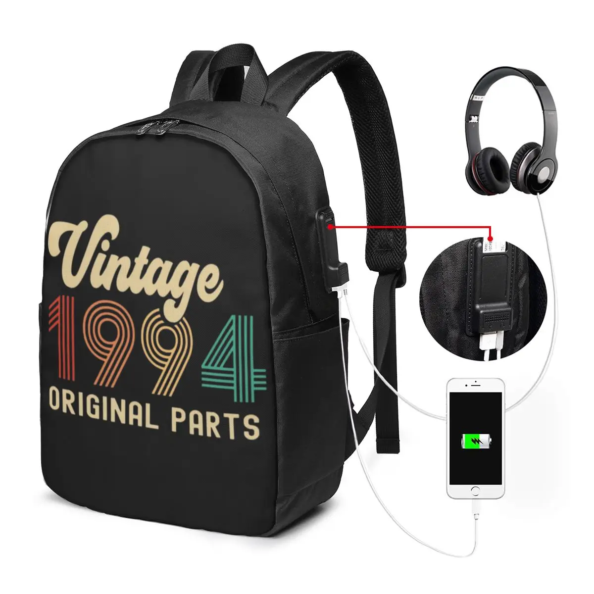 Vintage 1994 Original Parts Birthday 17 Inch Travel Casual Laptop BackPack Men Unisex Outdoor Sport Camping Hunting Schoolbag
Vintage 1994 Original Parts Birthday 17 Inch Travel Casual Laptop BackPack Men Unisex Outdoor Sport Camping Hunting Schoolbag
