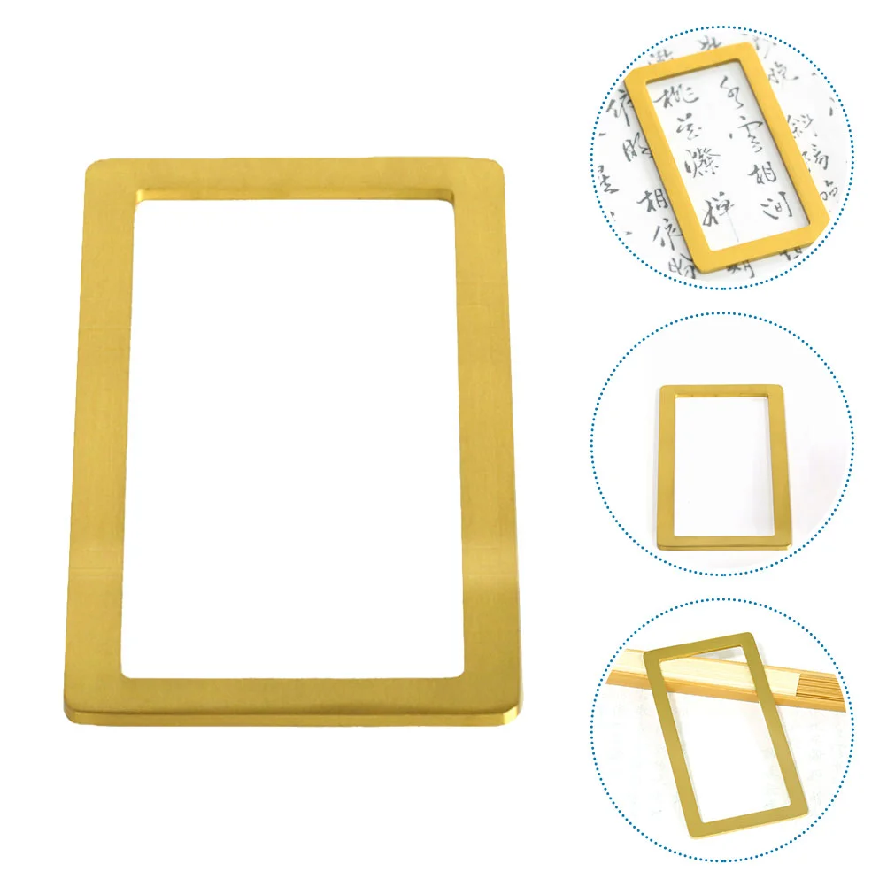 Copper Paperweight Chinese Calligraphy Rectangular Frame Paper Weight for Calligraphy Practice
Copper Paperweight Chinese Calligraphy Rectangular Frame Paper Weight for Calligraphy Practice