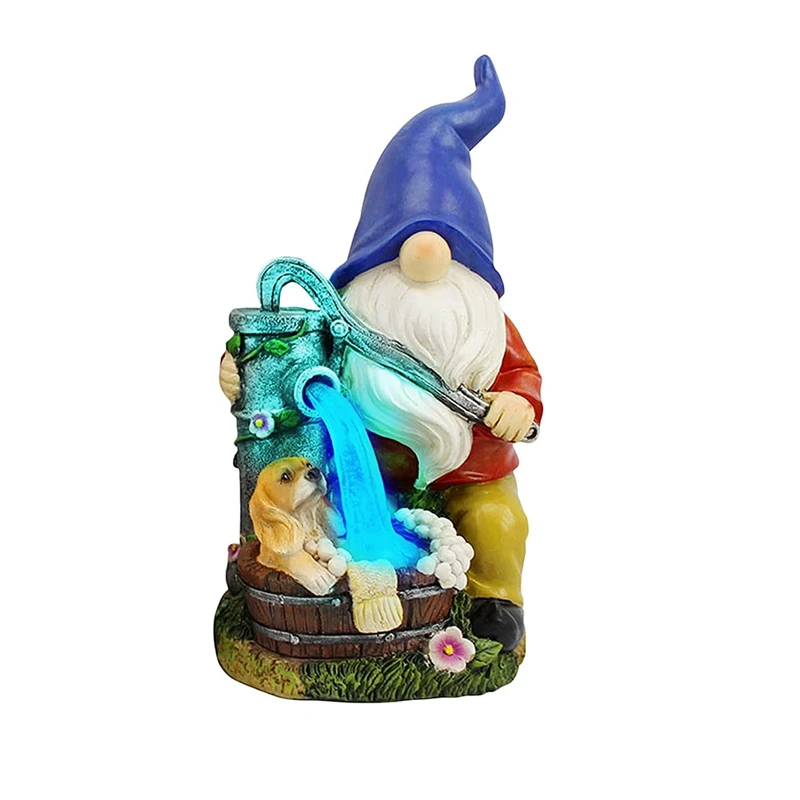 Garden Gnome Statue,Solar Powered Outdoor Decoration With Blue Light Resin Sculpture For Patio Lawn Yard Art Ornament
Garden Gnome Statue,Solar Powered Outdoor Decoration With Blue Light Resin Sculpture For Patio Lawn Yard Art Ornament
