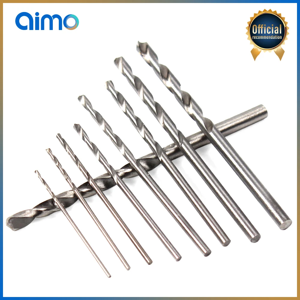 AIMO 9pcs 0.8-3.2mm HSS Twist Drill Bit Set For Dremel Rotary Tool Straight Shank Mini Drill Bit Set Hand Tools
AIMO 9pcs 0.8-3.2mm HSS Twist Drill Bit Set For Dremel Rotary Tool Straight Shank Mini Drill Bit Set Hand Tools