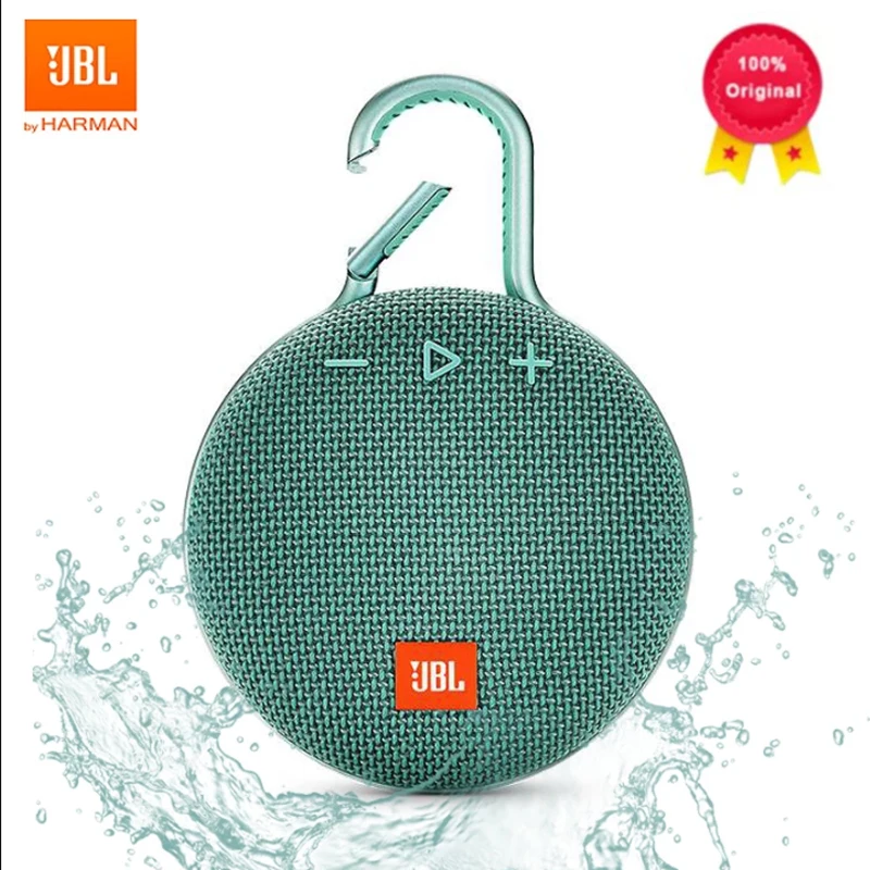 

Original JBL Clip3 Wireless Bluetooth Speaker Clip 3 Portable Outdoor Sports Speakers IPX7 Waterproof With Hook Hands-free Call