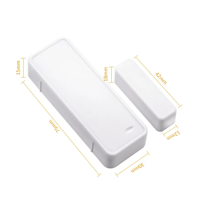

1/2/3/5pcs Door Window Two-way Open / Close Detector for Home Security Alarm Systems Wireless 433MHz Anti-Theft Magnetic Sensor