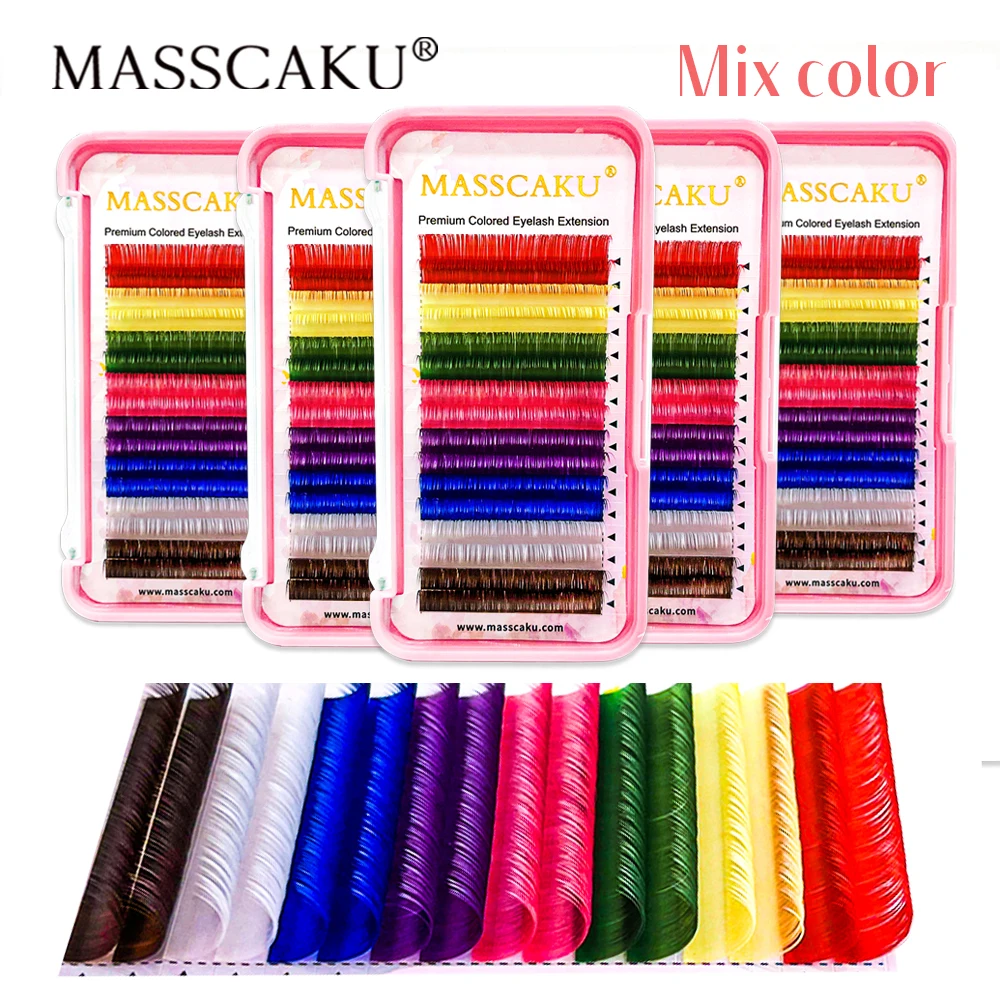 MASSCAKU Colored Classic Eyelashes High Quality False Eyelash Natural Soft Dark Matte Lashes Extension for Makeup Beauty
MASSCAKU Colored Classic Eyelashes High Quality False Eyelash Natural Soft Dark Matte Lashes Extension for Makeup Beauty
