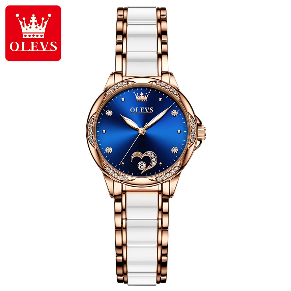 OLEVS 6631 Luxury Automatic Mechanical Ceramics Rhinestone Women's Wristwatch Fashion Popular Ladies Elegant Gift Watches Clock
OLEVS 6631 Luxury Automatic Mechanical Ceramics Rhinestone Women's Wristwatch Fashion Popular Ladies Elegant Gift Watches Clock