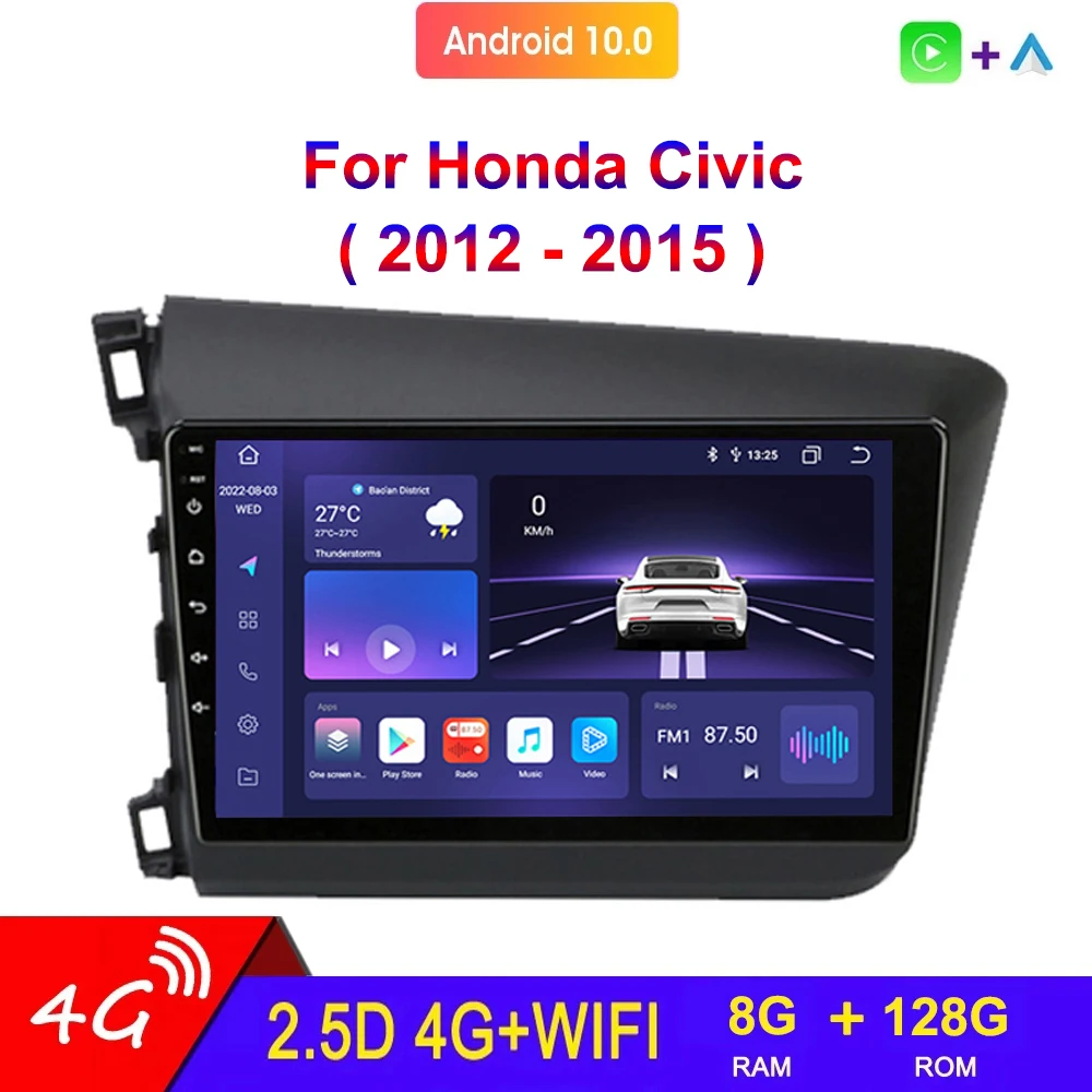 Car Radio Multimedia Video Player Carplay 9 Inch 4G Android Auto Stereo Navigation GPS 2 Din For Honda Civic 2012 2013 2014 2015
Car Radio Multimedia Video Player Carplay 9 Inch 4G Android Auto Stereo Navigation GPS 2 Din For Honda Civic 2012 2013 2014 2015