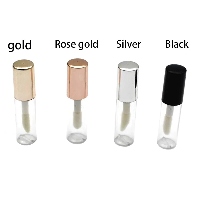 

1Pcs Mini Refillable Empty Bottles Trial Lip Gloss Tube Transparent Lip Glaze Sample Portable Container Lipstick DIY Makeup Tool