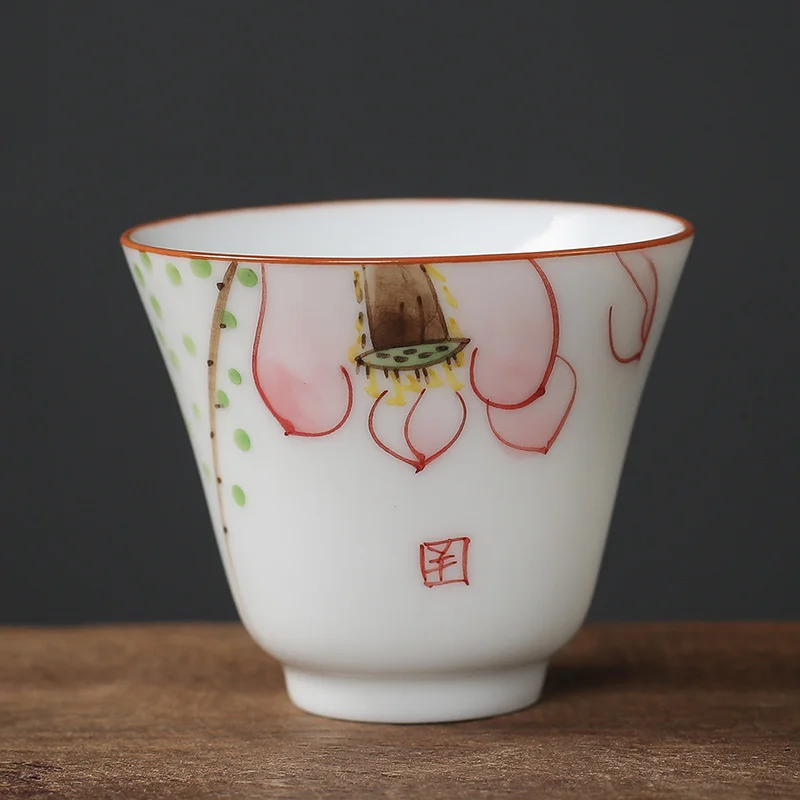 Керамическая чашка JINGDE TEA SET, цветочная роспись
Керамическая чашка JINGDE TEA SET, цветочная роспись