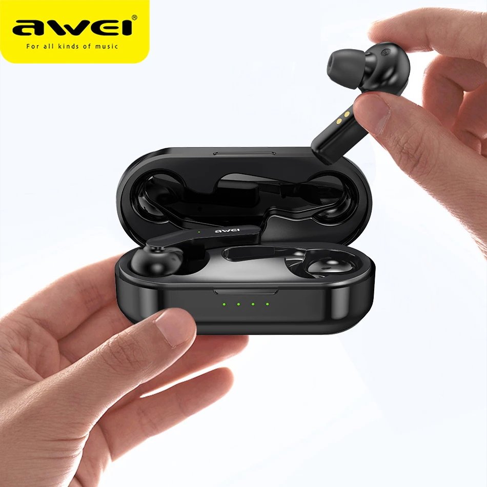 Awei Update Version TWS Bluetooth 5.0 Earphone HiFi Headphones Wireless Charging Headset Touch Sensor Earbuds T10/T10C
Awei Update Version TWS Bluetooth 5.0 Earphone HiFi Headphones Wireless Charging Headset Touch Sensor Earbuds T10/T10C