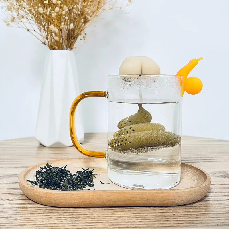 Silicone Tea Infuser Creative Poop Shaped Loose Tea Leak Funny Poop Strainer Filter Reusable Father's Day Kitchen Accessories
Silicone Tea Infuser Creative Poop Shaped Loose Tea Leak Funny Poop Strainer Filter Reusable Father's Day Kitchen Accessories