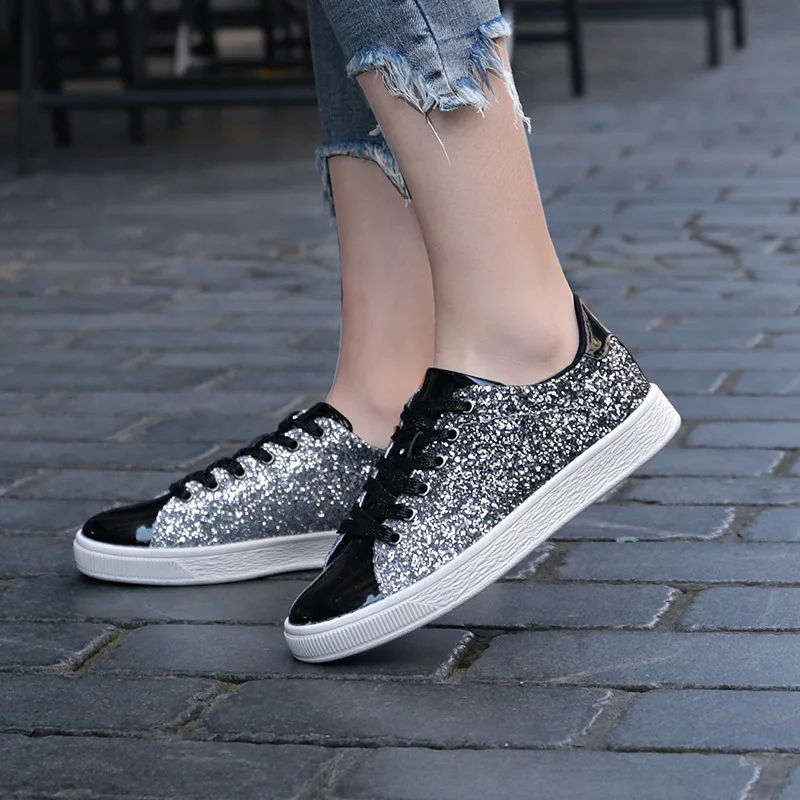 2022 Spring New Women Sneakers Winter Fashion Sequins Solid Color Sneakers Nightclub Trend Wild Comrfortable Sport Casual Shoes
2022 Spring New Women Sneakers Winter Fashion Sequins Solid Color Sneakers Nightclub Trend Wild Comrfortable Sport Casual Shoes