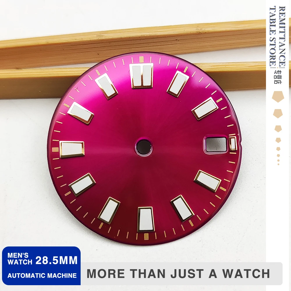 The latest watch modification accessories: 28.5mm dial, luminous surface, sunray dial, fully adapted to the Japanese NH35/4r35
The latest watch modification accessories: 28.5mm dial, luminous surface, sunray dial, fully adapted to the Japanese NH35/4r35