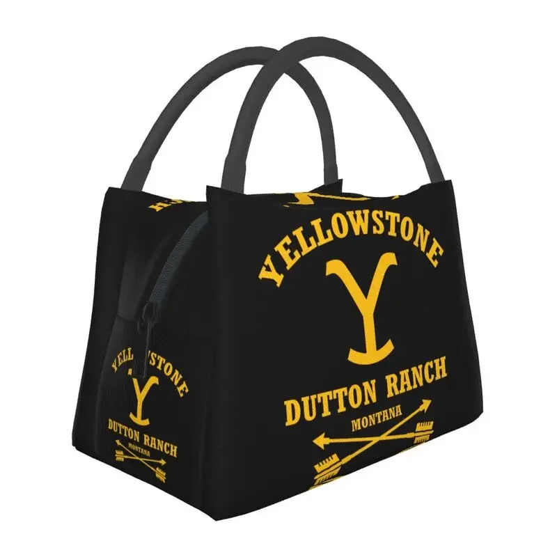 

Изолированная сумка для ланча Yellowstone Dutton с ранчо для женщин, многоразовый охладитель, термальный Ланч-бокс для пляжа, кемпинга, путешествий