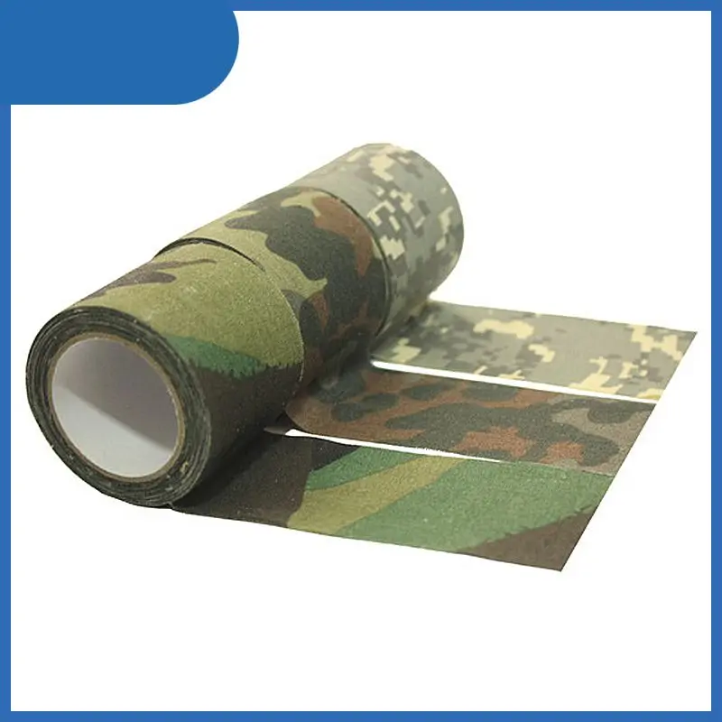 

10M*50mm Self Adhesive Non-woven Concealed tape for Camouflage Cohesive Hunting Camping Camo Stealth Ribbon dropshipping
