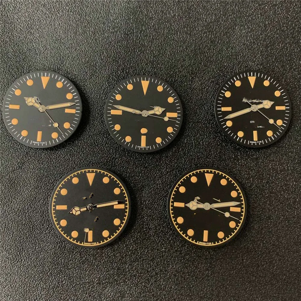 28.5MM Green Luminous Watch Dial + Watch Hands for NH35/NH36 Automatic Movement Watch Accessories
28.5MM Green Luminous Watch Dial + Watch Hands for NH35/NH36 Automatic Movement Watch Accessories