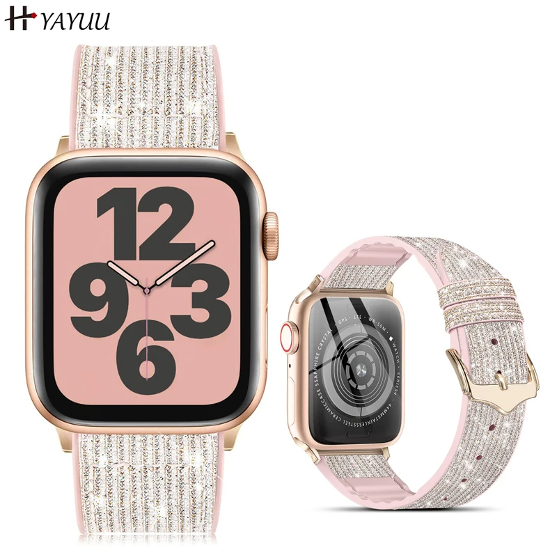 Блестящий ремешок для Apple Watch 45 мм 41 мм 40 мм 44 мм, кожаный и силиконовый ремешок для iWatch Series 8 7 6 5 4 SE Ultra
Блестящий ремешок для Apple Watch 45 мм 41 мм 40 мм 44 мм, кожаный и силиконовый ремешок для iWatch Series 8 7 6 5 4 SE Ultra