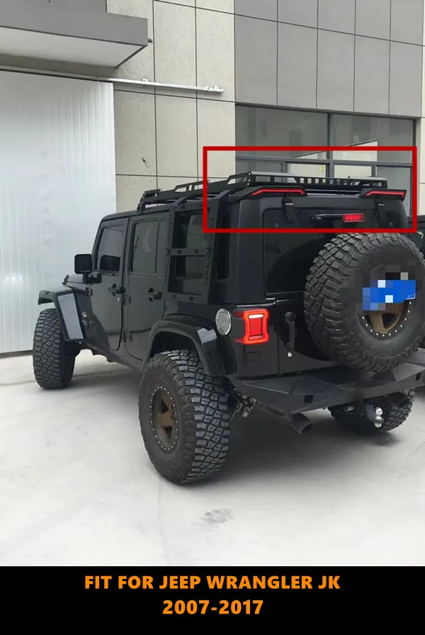 Good Quality ABS Plastic Gloss Black Color Rear Spoiler Wing With LED Lights Two Parts Fit For Jeep Wrangler JK 2007-2017
Good Quality ABS Plastic Gloss Black Color Rear Spoiler Wing With LED Lights Two Parts Fit For Jeep Wrangler JK 2007-2017