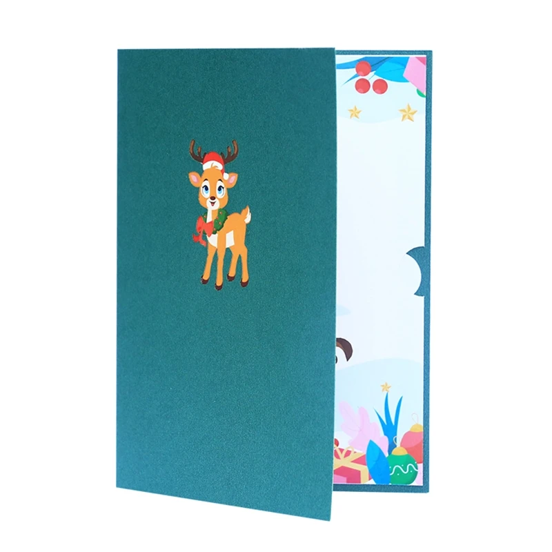 Christmas Card Cute Deer Xmas Festival New Year Card Winter Holiday Greeting Cards with Envelopes for Adult Kids
Christmas Card Cute Deer Xmas Festival New Year Card Winter Holiday Greeting Cards with Envelopes for Adult Kids