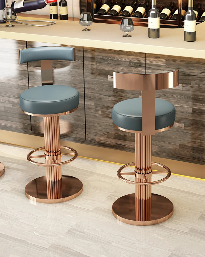 Custom Stainless Steel Bar Chair Lifting Luxury Household Rotating Bar Chair Backrest High Stool Modern Minimalist Bar Stool
Custom Stainless Steel Bar Chair Lifting Luxury Household Rotating Bar Chair Backrest High Stool Modern Minimalist Bar Stool