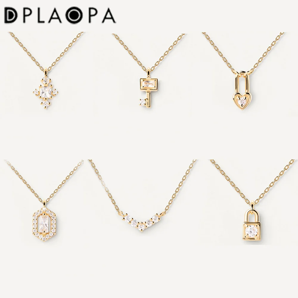 DPLAOPA 925 Sterling Silver Gold Cross Love Locker Pendant Long Chain Tiny Small Women Luxury Fine Jewelry Rock Punk
DPLAOPA 925 Sterling Silver Gold Cross Love Locker Pendant Long Chain Tiny Small Women Luxury Fine Jewelry Rock Punk