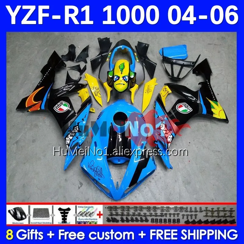 Body For YAMAHA YZF R 1 1000 CC YZF-1000 YZF1000 9No.0 1000CC YZF R1 YZF-R1 YZFR1 2004 2005 2006 04 05 06 Fairing Shark fish
Body For YAMAHA YZF R 1 1000 CC YZF-1000 YZF1000 9No.0 1000CC YZF R1 YZF-R1 YZFR1 2004 2005 2006 04 05 06 Fairing Shark fish