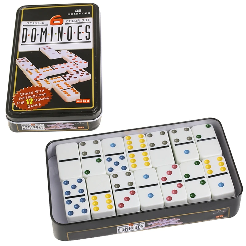 Детский игровой набор коробка домино Toy 28 Double 6 Travel Dominoes для детей
Детский игровой набор коробка домино Toy 28 Double 6 Travel Dominoes для детей