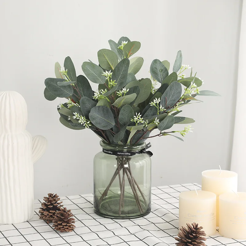 1pc Eucalyptus Leaf Branch Grass Artificial Flower Fake Green Plants DIY Bonsai Home Outdoor Decor Garden Wedding Decoration
1pc Eucalyptus Leaf Branch Grass Artificial Flower Fake Green Plants DIY Bonsai Home Outdoor Decor Garden Wedding Decoration