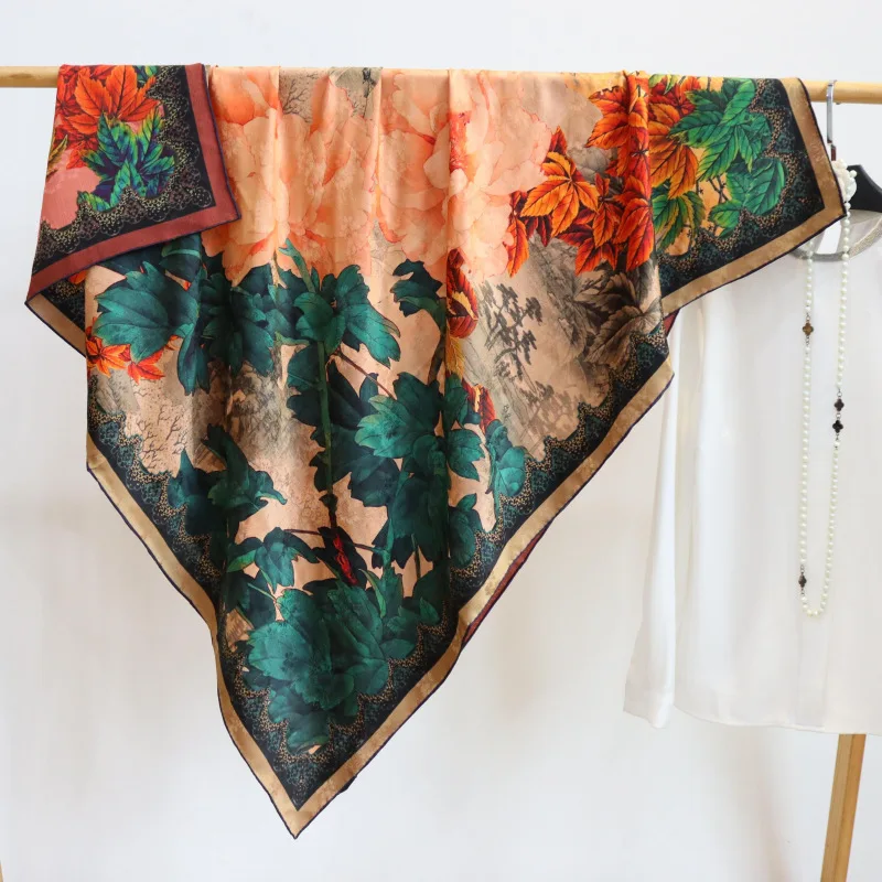 High-end Elegant Female Exquisite Peony Double-sided Print Quality Xiangyun Gauze Silk Hand-rolled Edge Large Square Scarf Shawl
High-end Elegant Female Exquisite Peony Double-sided Print Quality Xiangyun Gauze Silk Hand-rolled Edge Large Square Scarf Shawl