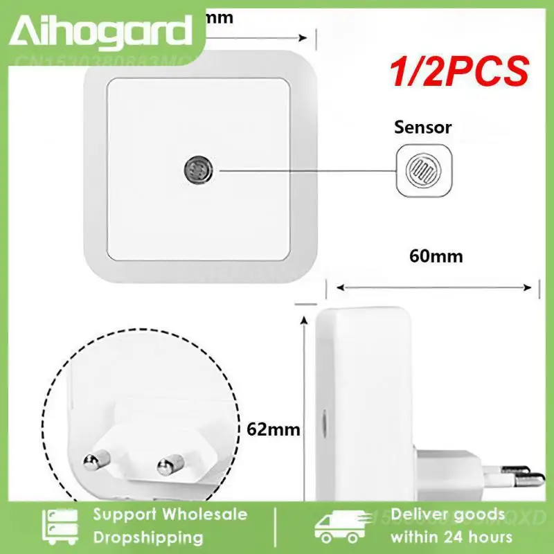 1/2PCS Light Auto Sensor LED Night Light US/EU/UK Wall Plug-in Lamp For Kid's Bedroom Hallway Corridor Stairs 110V 220V
1/2PCS Light Auto Sensor LED Night Light US/EU/UK Wall Plug-in Lamp For Kid's Bedroom Hallway Corridor Stairs 110V 220V