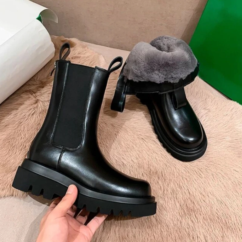 Autumn Winter Chelsea Boots Women's 2022 Platform Boots Black Ankle Boots for Women Plush Short Chunky Punk Casual Gothic Shoes
Autumn Winter Chelsea Boots Women's 2022 Platform Boots Black Ankle Boots for Women Plush Short Chunky Punk Casual Gothic Shoes