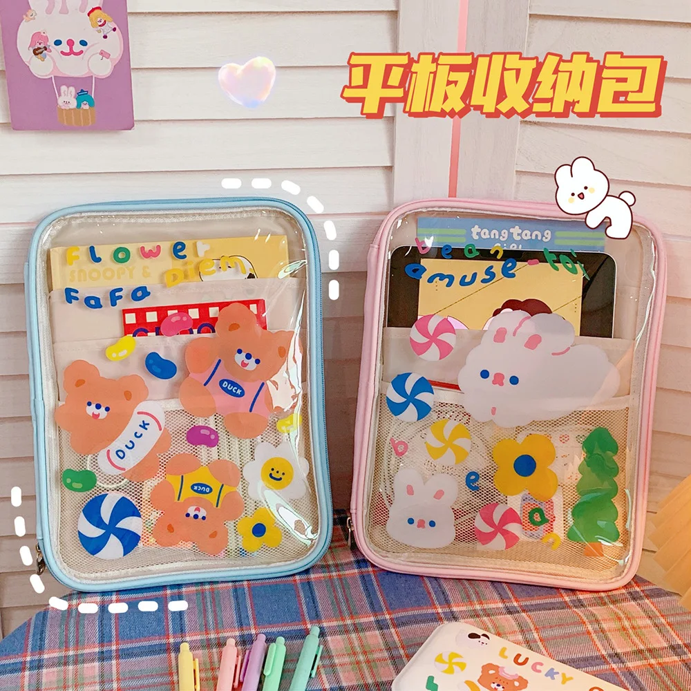Cute PVC Waterproof Transparent Tablet Computer 11 Inch Protective Sleeve Backpack Liner Stationery Storage Bag
Cute PVC Waterproof Transparent Tablet Computer 11 Inch Protective Sleeve Backpack Liner Stationery Storage Bag