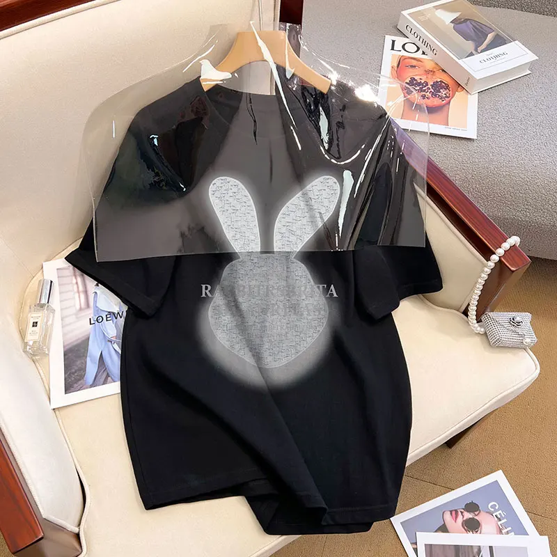 Cotton Plus-size Round Neck Fashion Y2k Tops Women's Summer Cartoon Print Short-sleeved T-shirt Graphic Tees Kawaii Clothes
Cotton Plus-size Round Neck Fashion Y2k Tops Women's Summer Cartoon Print Short-sleeved T-shirt Graphic Tees Kawaii Clothes